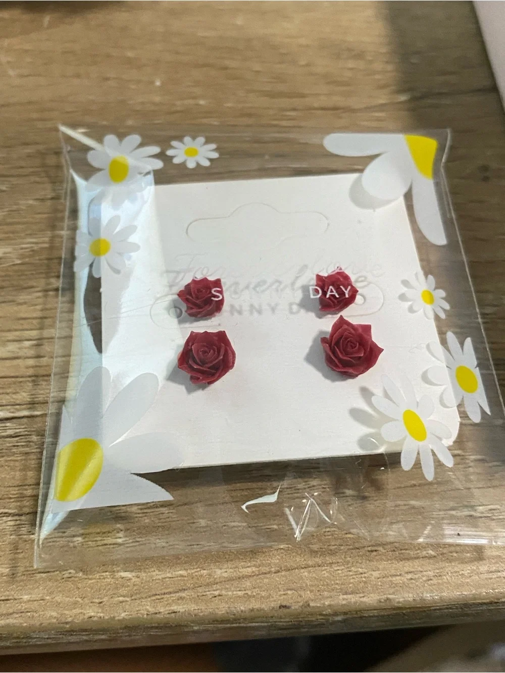 Red Rose Stud Earrings Set - Women Jewelry Earrings